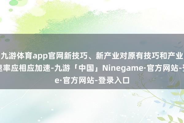 九游体育app官网新技巧、新产业对原有技巧和产业的替代速率应相应加速-九游「中国」Ninegame·官方网站-登录入口